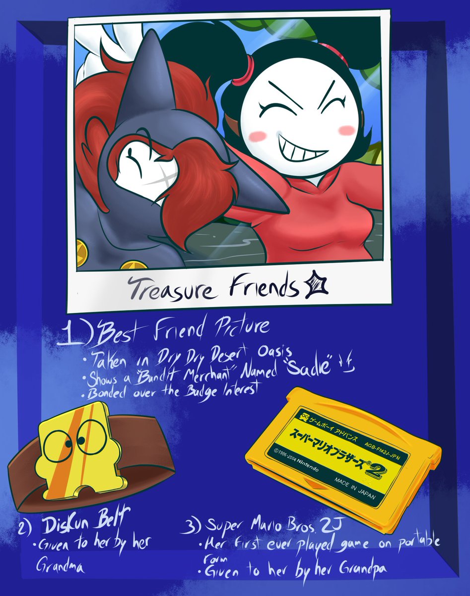 Lore? More likely than you think

This was in my dumb head for 2 months to flesh out the character a little bit, not that it matters but it was a neat distraction.
Also 2AM post because I keep forgetting to post this