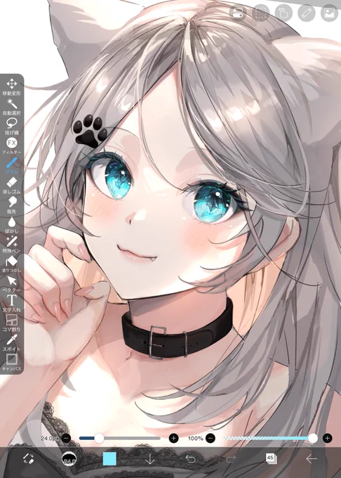 絵の加工なしと加工ありの差… どっちが好きですか?