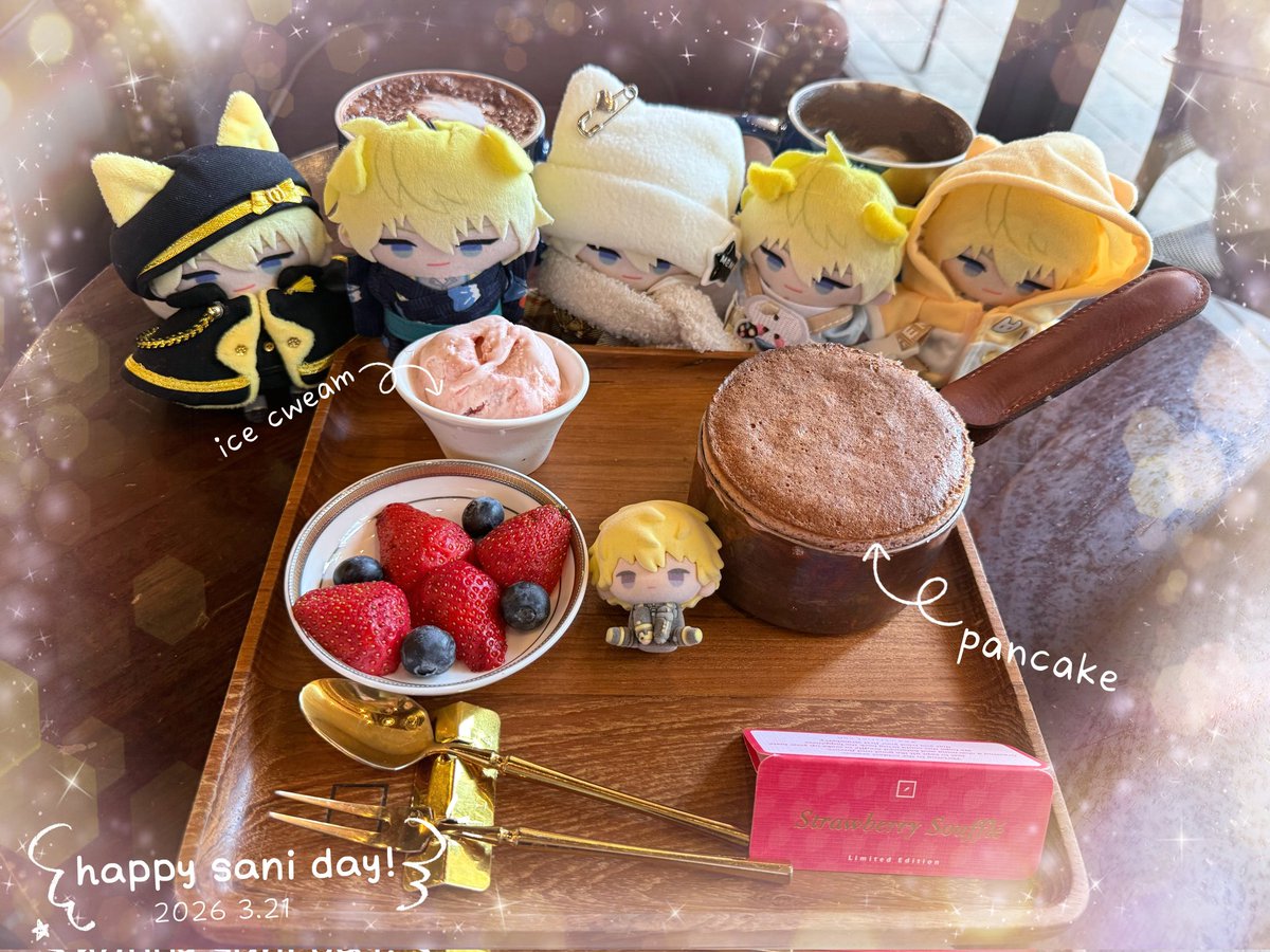 happy sani day🥳💛
ice cweam 🍨&amp; pancake 🥞 for sani

#SonnyBrisko #sanipape