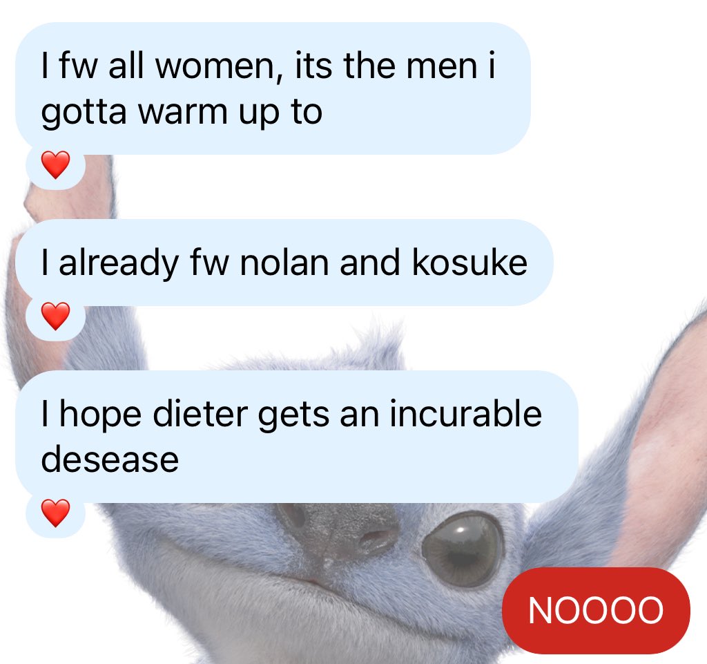 trying to convince my friend to read i love yoo and ive shown her the dislike of dieter on twt and she’s following along 😭😭