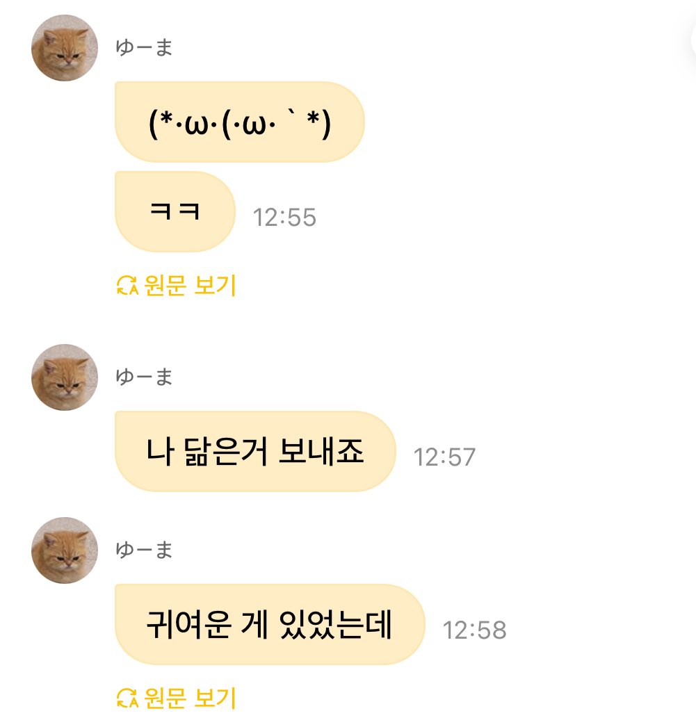 🐱: 나 닮은 거 보내조

•̀_ ູ॒•́ . ͜ ˬ. º𐋣º ᓀ ·̫.ᓂ o ͜ ˬo 

만두 연속으로 100개 터트릴 수 있음 지금..