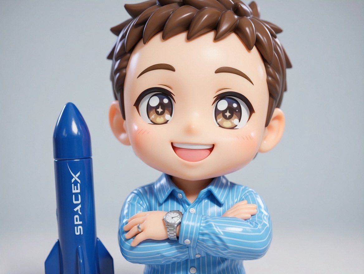 teslaownersSV's tweet photo. Chibi template is awesome. @imagine 

@elonmusk in the early SpaceX days. https://t.co/UNfaklKuNU