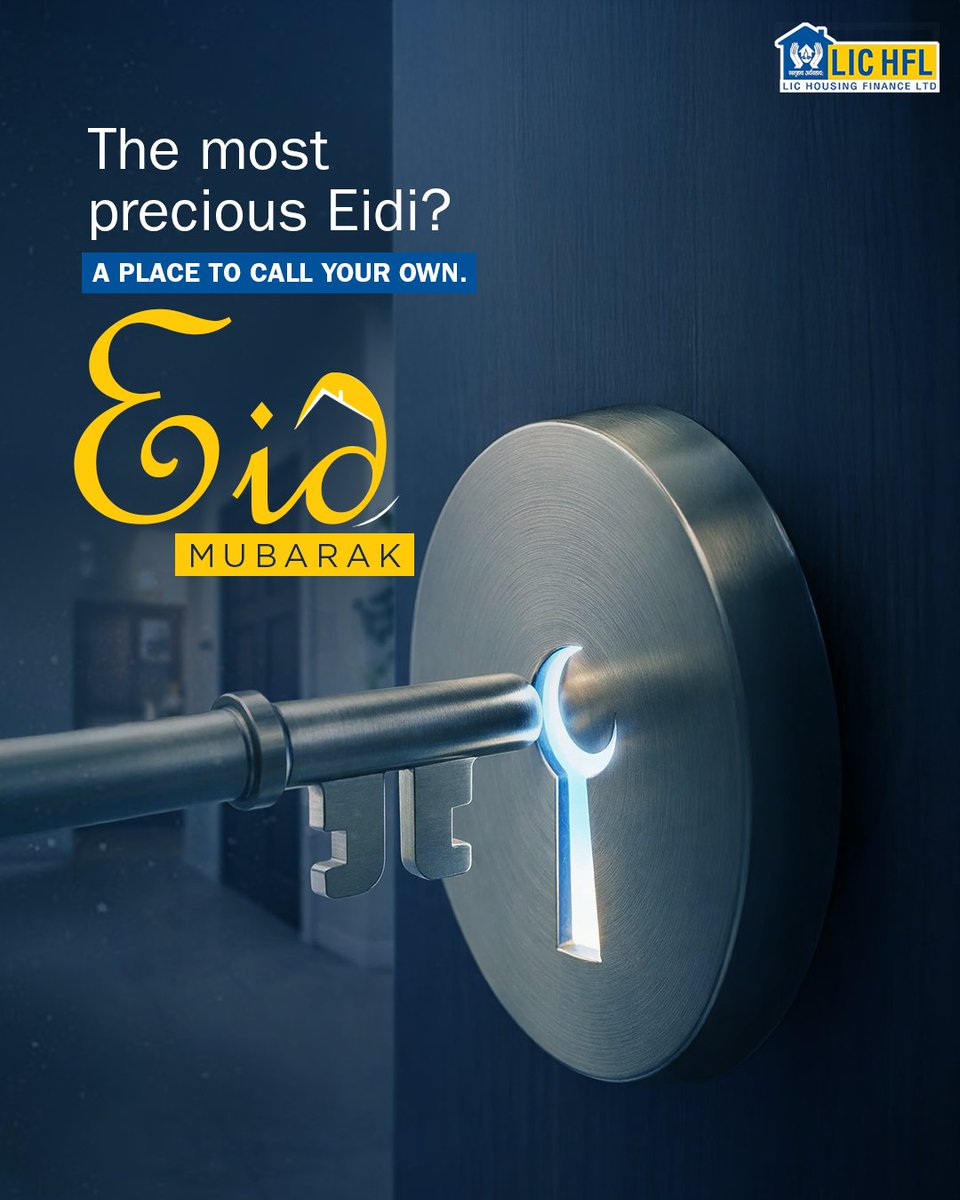 LIC_HFL's tweet photo. Opening doors to new beginnings, endless feasts, and a lifetime of memories with your loved ones.
LIC Housing Finance wishes you and your family an Eid filled with love, laughter, and the warmth of home.
#Eid #LICHFL #LICHousingFinance https://t.co/ucsjvLqBBF