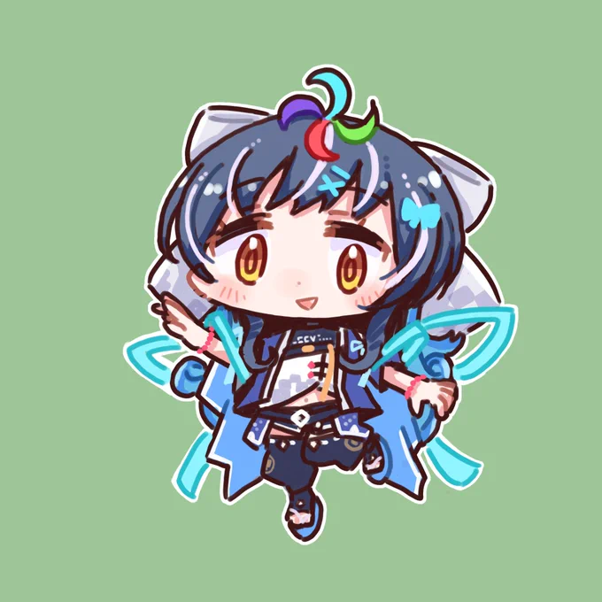 広島県府中市公認vtuber大夢楽 咲煌さん( )が昨日、2歳の誕生日だったのでお祝いのファンアートを配信始まるギリギリになんとか描きました。最初に知ったのは新聞で、名前募集してたんですよね。あの時自分の考えた名前を送らなくて良かった。今の名前が正解だった #さきづかん