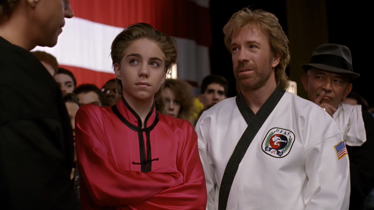 WolfsKumite's tweet image. #NowWatching "Sidekicks" (1992)

Finishing up a sad day, with a happy memory. Thanks Chuck...rest well.