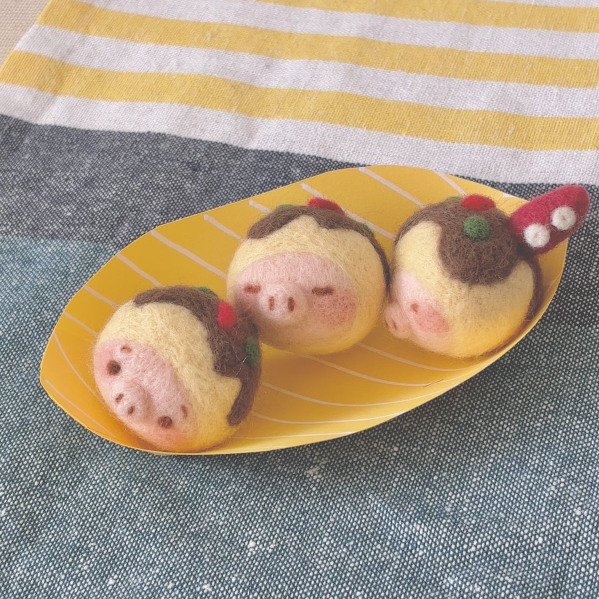 羊毛フェルトのとんさん tweet media