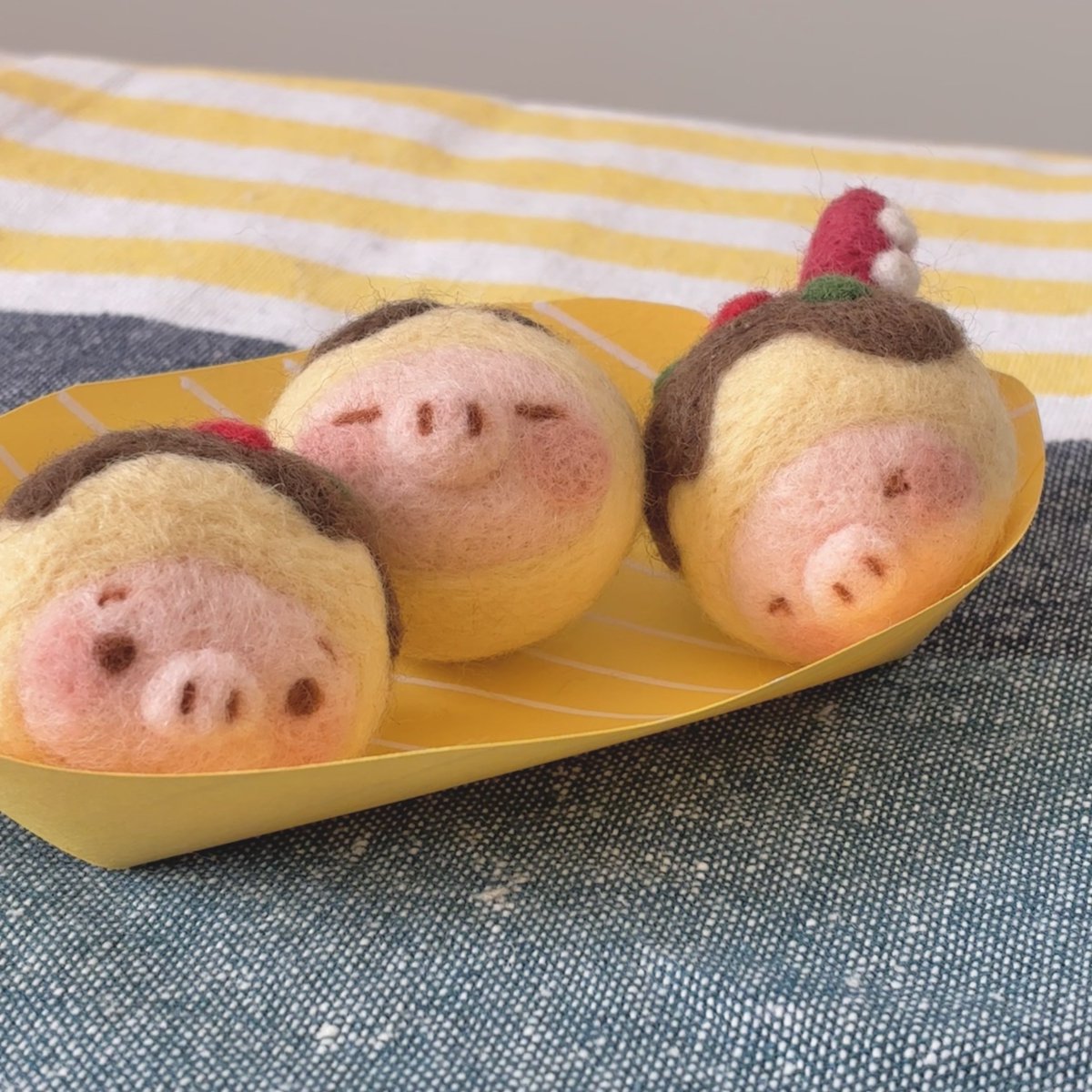 羊毛フェルトのとんさん tweet media