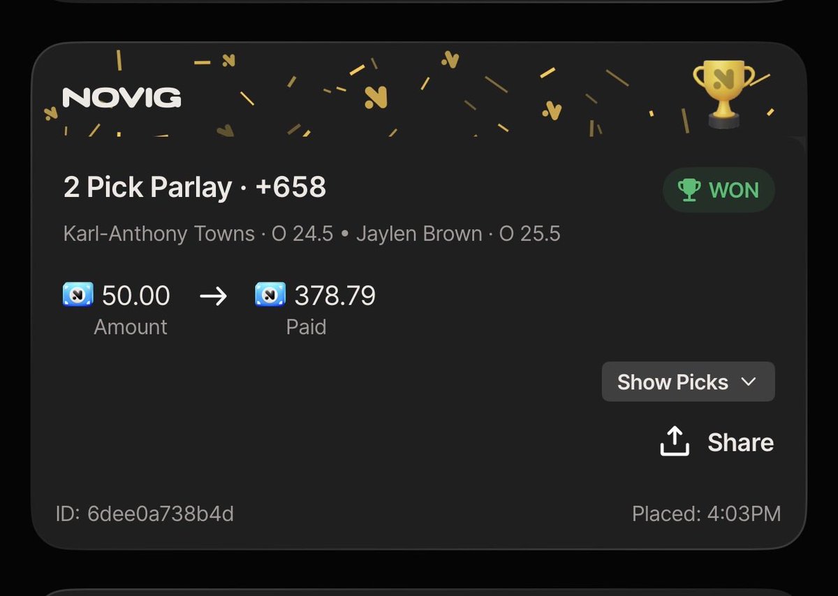 BigBlackBets's tweet photo. It works.

Our gambling model is alive. https://t.co/Y694wBaul5