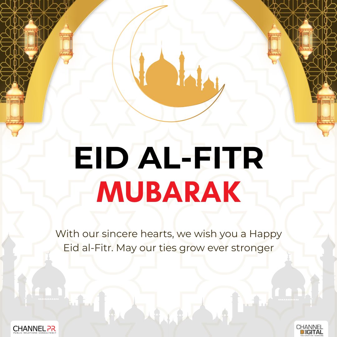ChannelPRIndia's tweet photo. Wishing you and your loved ones a joyous and peaceful Eid al-Fitr.
May this festive occasion bring renewed hope, stronger bonds, and continued success.
Let us celebrate the spirit of gratitude, compassion, and togetherness.
#EidMubarak
— Team Channel PR &amp; Channel Digital https://t.co/HPxeYWNbTN