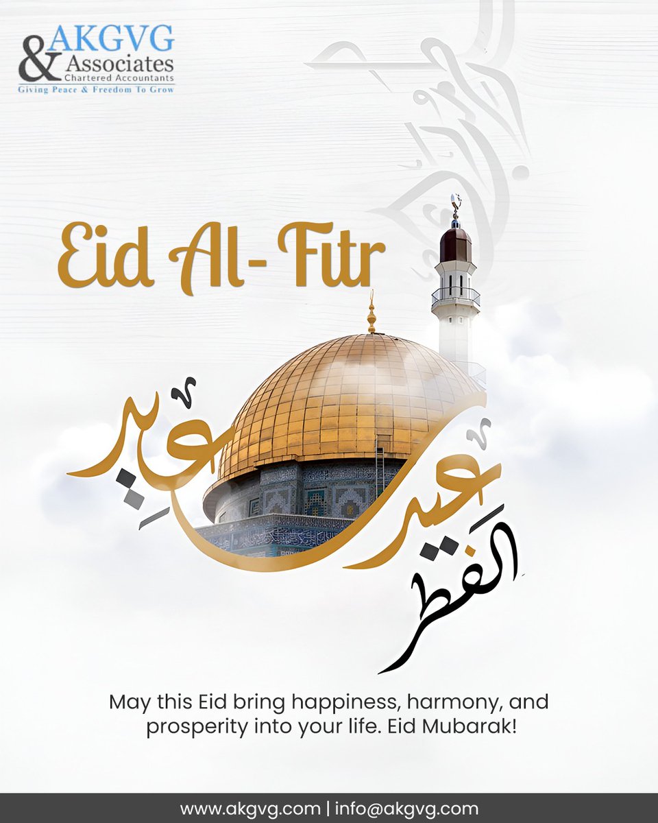 akgvgindia's tweet image. Eid Mubarak! 🌙✨

May this Eid bring happiness, harmony &amp;amp; prosperity to you and your loved ones.

#EidMubarak #EidAlFitr #FestiveSeason #Blessings #AKGVG