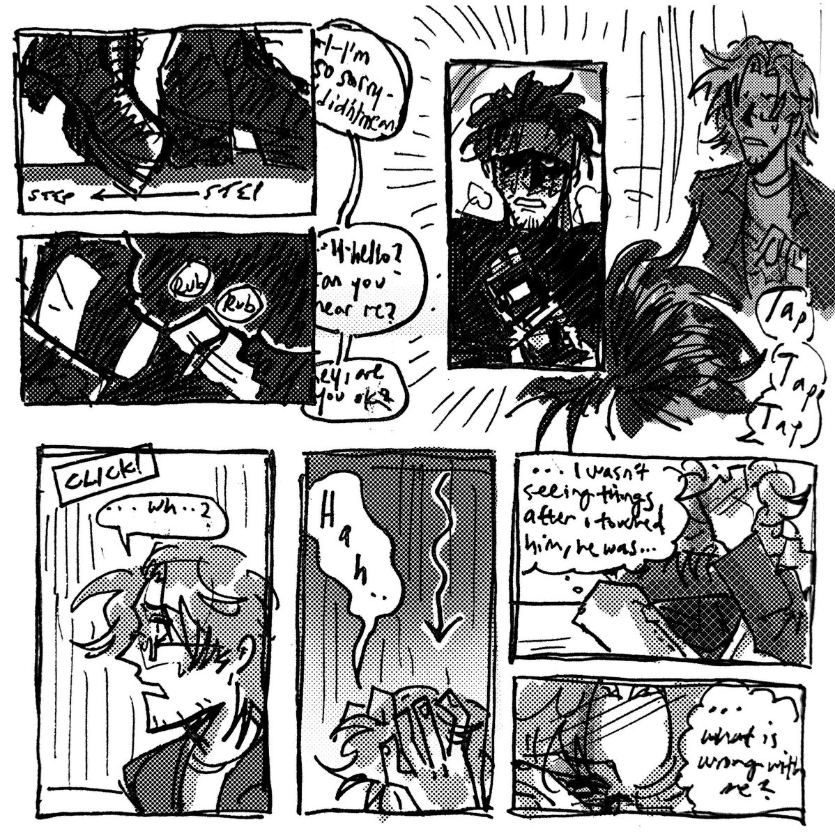 a little comic abt this.. a thread w context for the au in the replies below but this is when snake rescues hal from some mercenaries and takes him back to his apartment #otasune