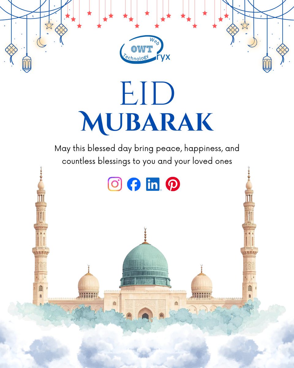 OryxWebTech's tweet photo. May the blessings of this beautiful day bring incredible health, wealth and happiness to our doorstep. Eid Mubarak✨
#eid #eidmubarak #ramadan #happyeid

Visit: https://t.co/W4MIMwqg6k https://t.co/wtO8cMVRdk