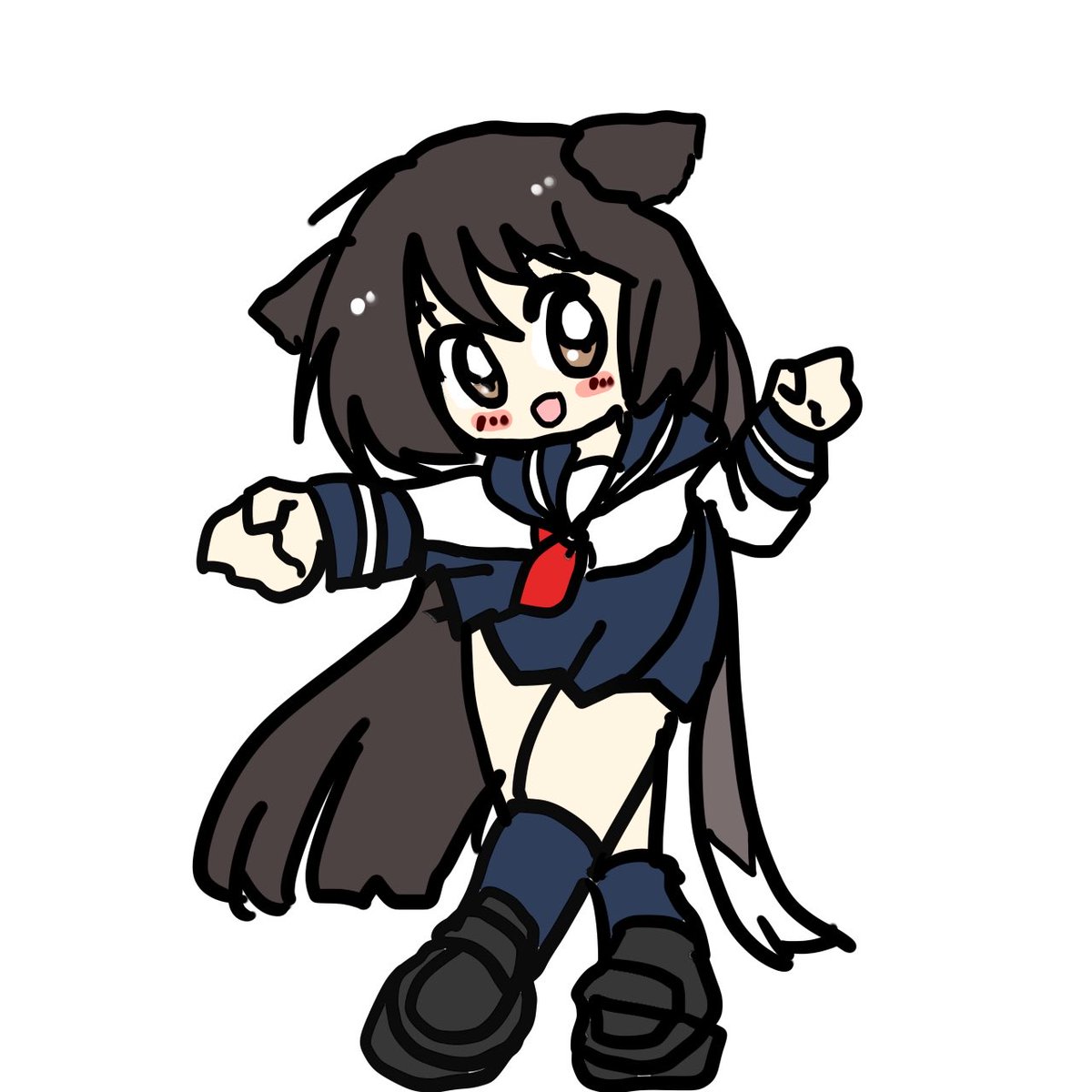 「こんにちは」|塩粥のイラスト