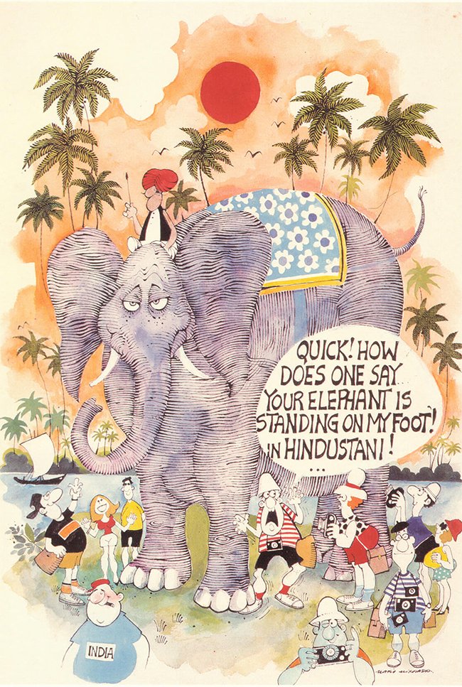 mariogallery's tweet photo. We end this series on the tourist, with one of Mario’s greatest line drawings. The elephant is entirely drawn with a croquille pen.
#mariodemiranda #goancartoonist #goanlegend #illustrations #goa #mariogallery https://t.co/Ct1QXl5F2u