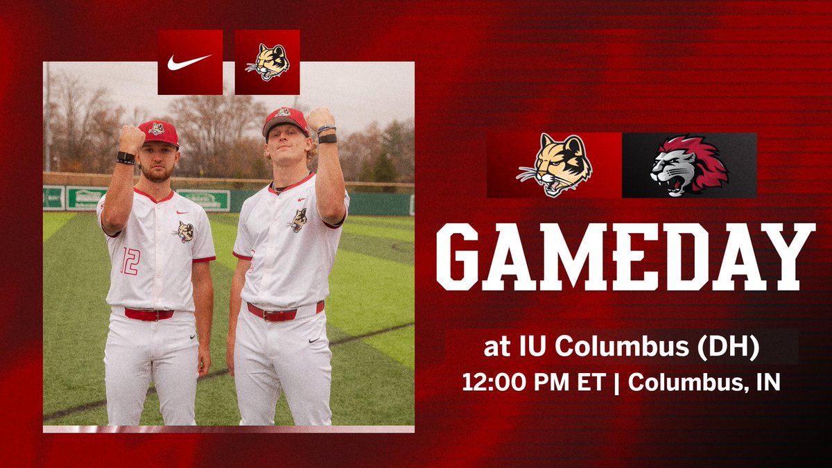 𝐁𝐄𝐀𝐔𝐓𝐈𝐅𝐔𝐋 𝐃𝐀𝐘 𝐅𝐎𝐑 𝐓𝐖𝐎😎

🆚 at IU Columbus (DH)
⌚️ 12:00 PM
📍 Columbus, IN
🏟️ Cera Sports Park
🖥️ tinyurl.com/2ts2xb3z
📊 tinyurl.com/yfvzjznu

#RollCougs