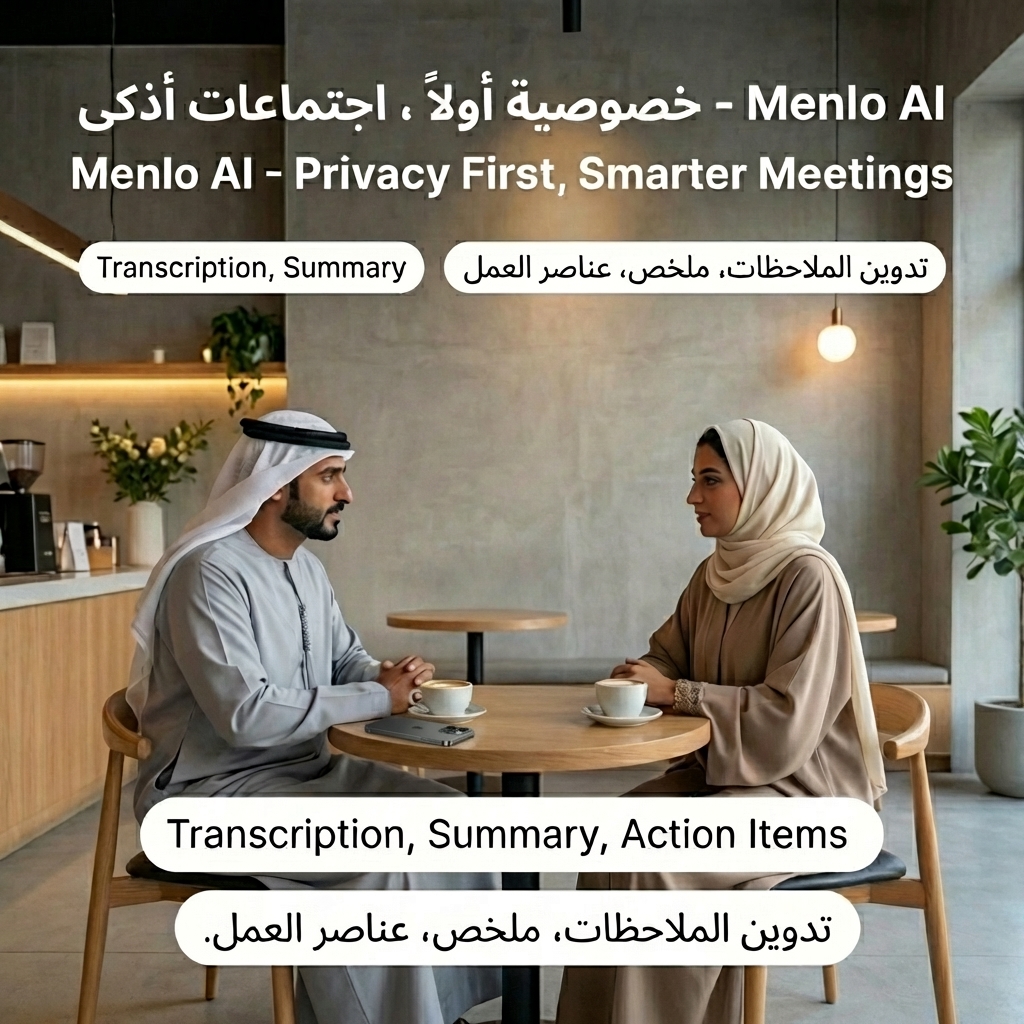 menloai's tweet photo. Privacy First, Smarter Meetings ☕🤝

Menlo AI - خصوصية أولاً، اجتماعات أذكى

Transcription, Summary, Action Items — all on-device. No cloud. No compromise.

تدوين الملاحظات، ملخص، عناصر العمل.

Try Menlo AI free 👇
https://t.co/ZiflPw4Tf9 https://t.co/8GGF71z7DQ