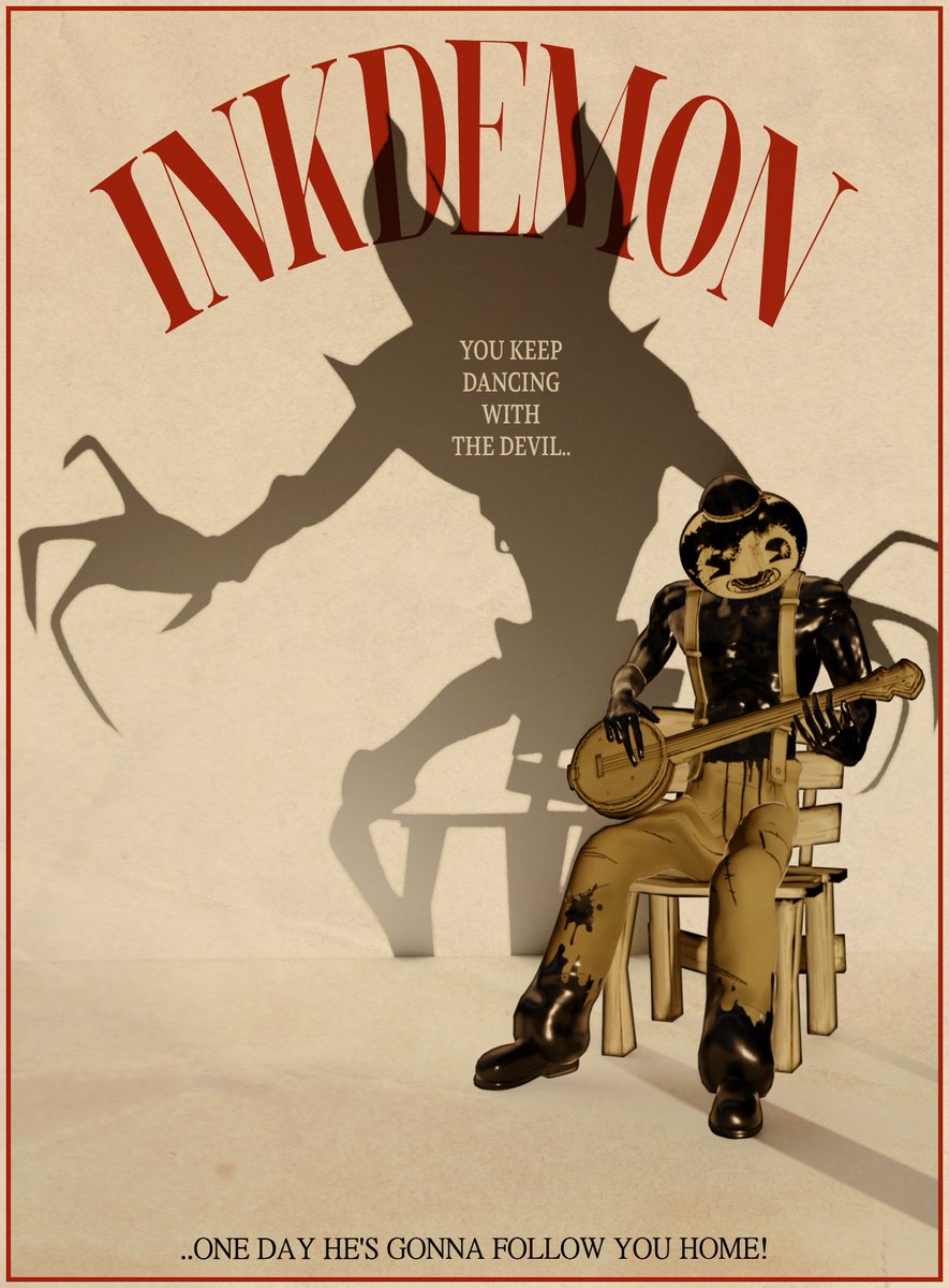 ဗ | Literally Bendy IRL | tweet media