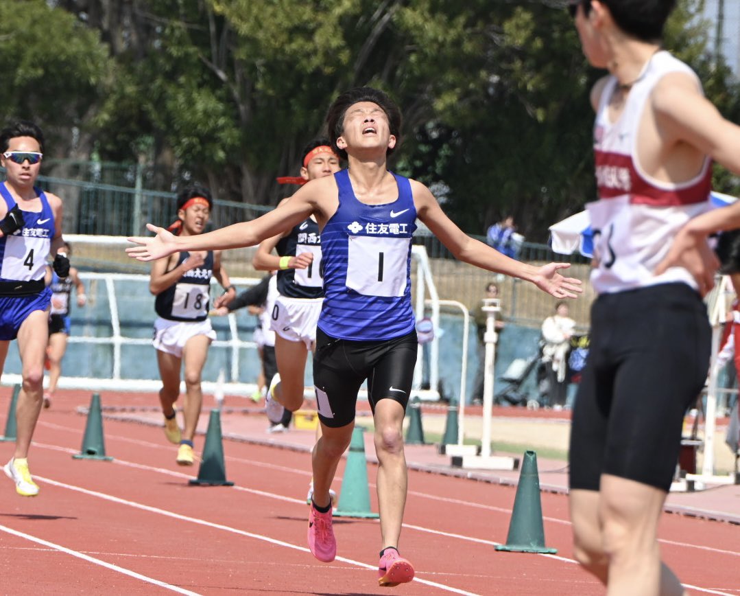 ainwineland's tweet photo. 兵庫実業団選手権　5000m3組

村本くんの引退レースでした。
お疲れ様でした！
でもちょっと寂しい🥹 https://t.co/FSRPuUsZhJ
