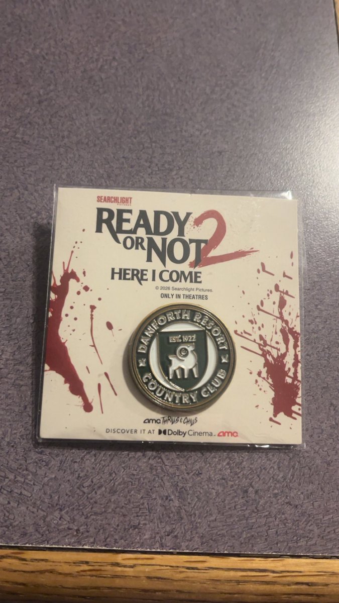 Brittney_771's tweet photo. I mean how could I not cosplay as Faith to go see #ReadyOrNotHereICome

@kathrynnewton @Sweaving my fav scream queens! Both of you were amazing as always and I love Grace and Faith so much. 🖤🩸

Also look at this cool pin I got! Definitely going on my convention bag. 😝🖤 https://t.co/6gkGDGoKRr