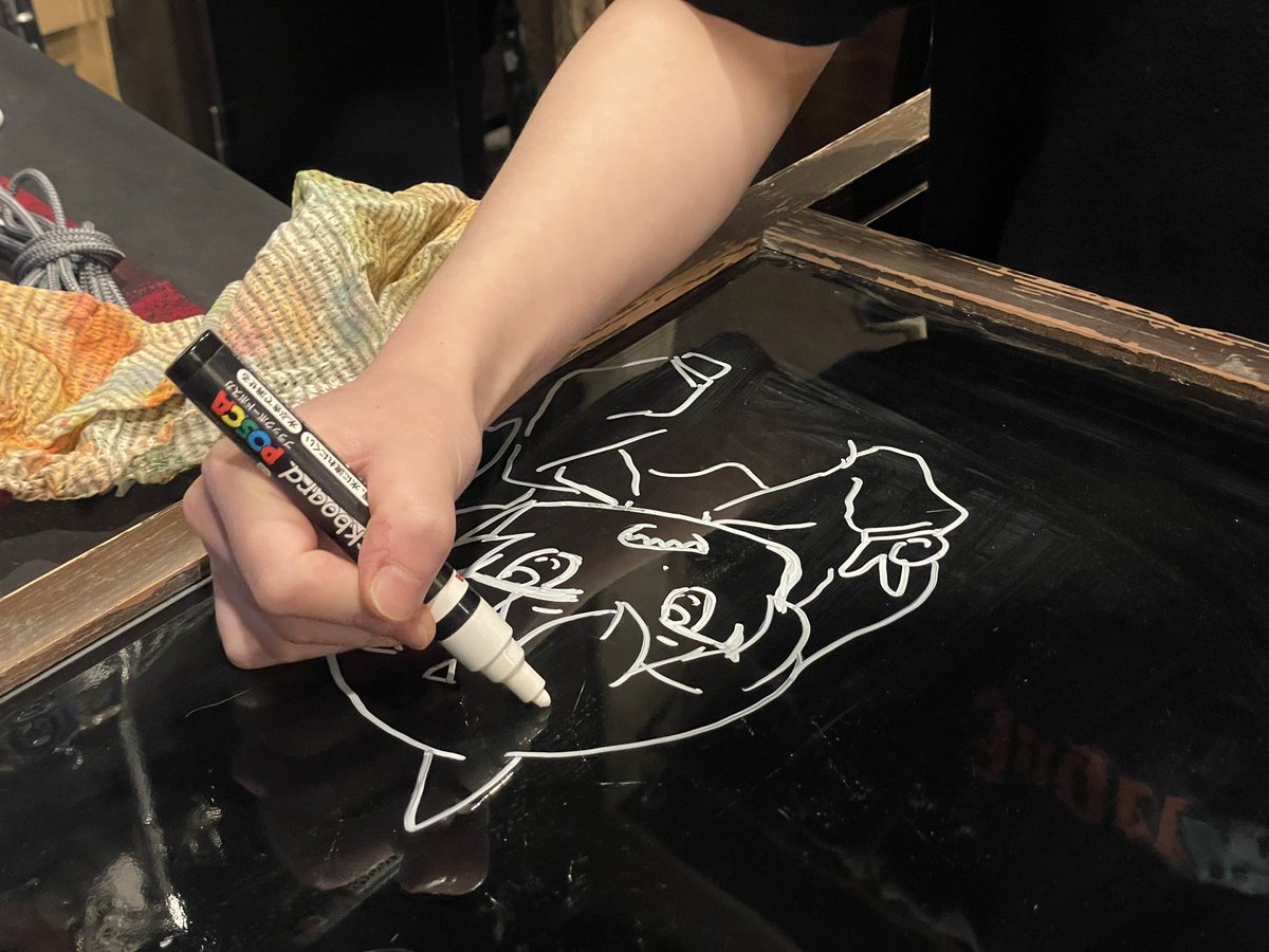 看板描いてもらってる #ファンコットまつり