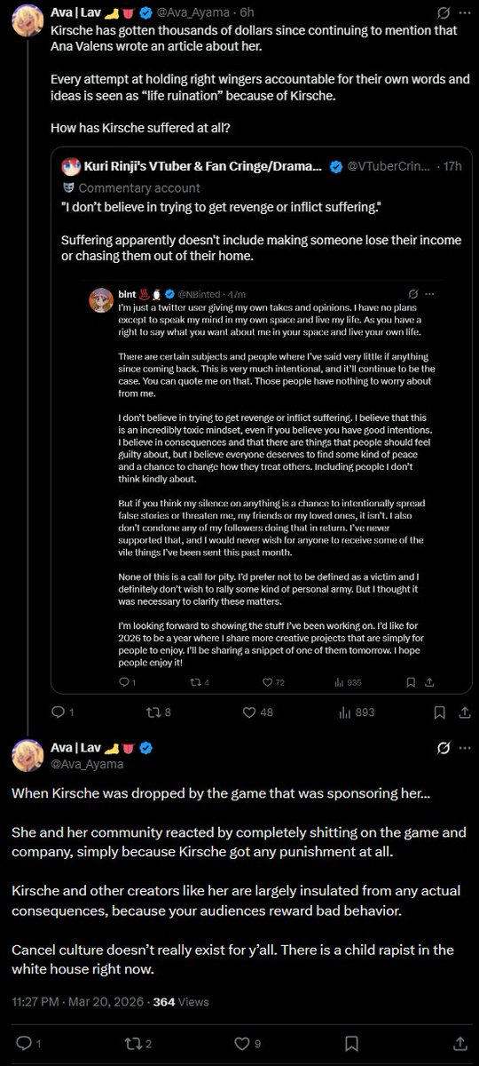 Kuri Rinji's VTuber & Fan Cringe/Drama🌰 tweet media