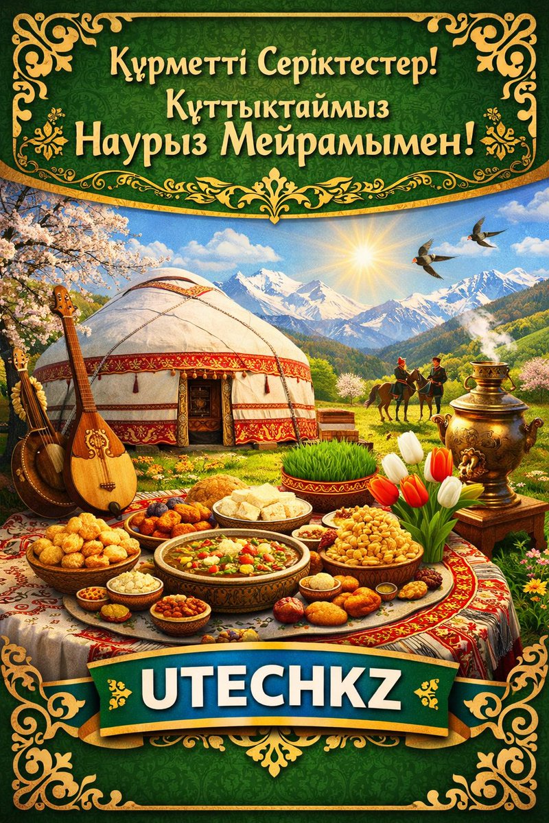 BbnAstana's tweet photo. 🌿 С Наурызом, партнеры!

Пусть этот новый год принесёт рост, сильные решения и реальные результаты.
Время обновления — время действовать.
🚀 Двигаемся вместе к новым вершинам
С уважением, UTECHKZ https://t.co/0wKFRYGU1u
