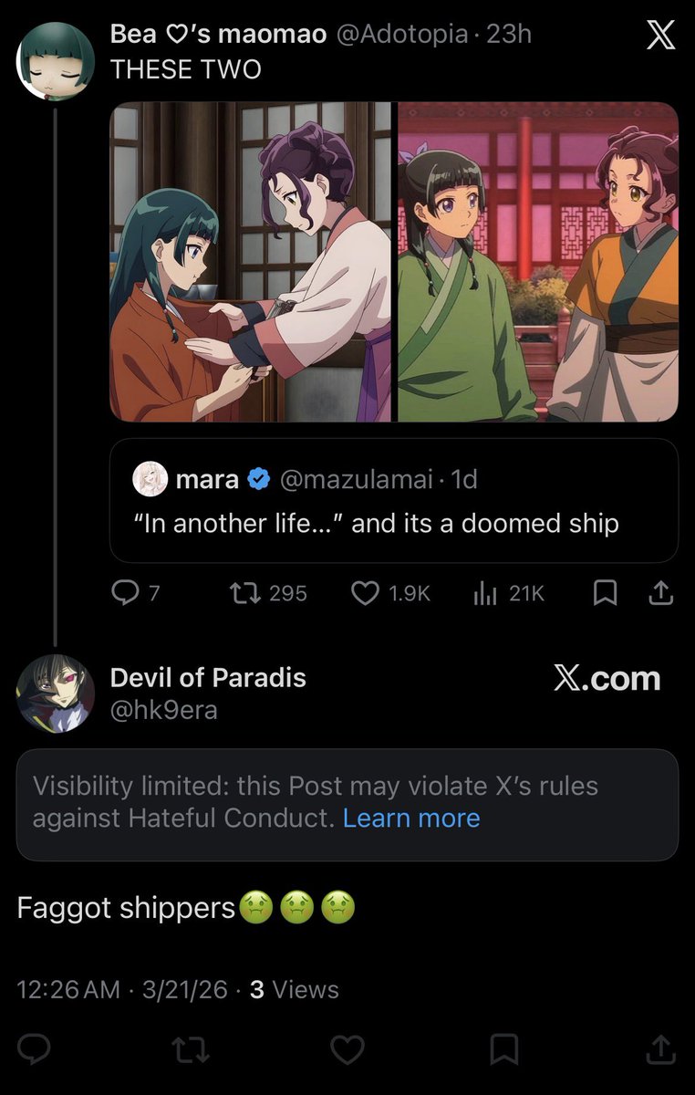 Bea ♡’s maomao tweet media