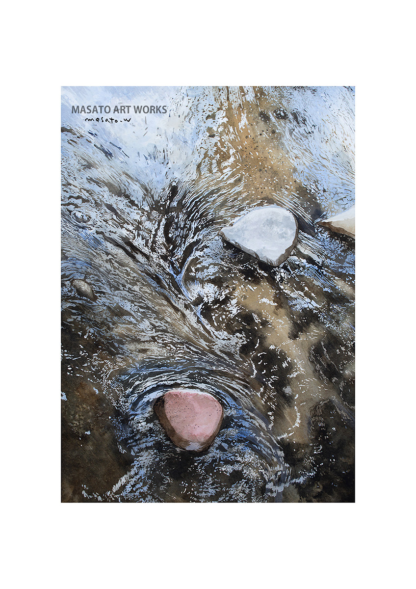 water18color's tweet image. 【水彩画プリント2作品追加しました】水と石の対話(水彩画)・下校時間(鉛筆スケッチ)⚫︎水彩画と鉛筆スケッチのアートプリント販売 ⚫︎A3サイズ用紙（描画範囲A4程度）　お時間のある時にご覧いただければ幸いです。Masato Art Works　 #artprint #鉛筆スケッチ