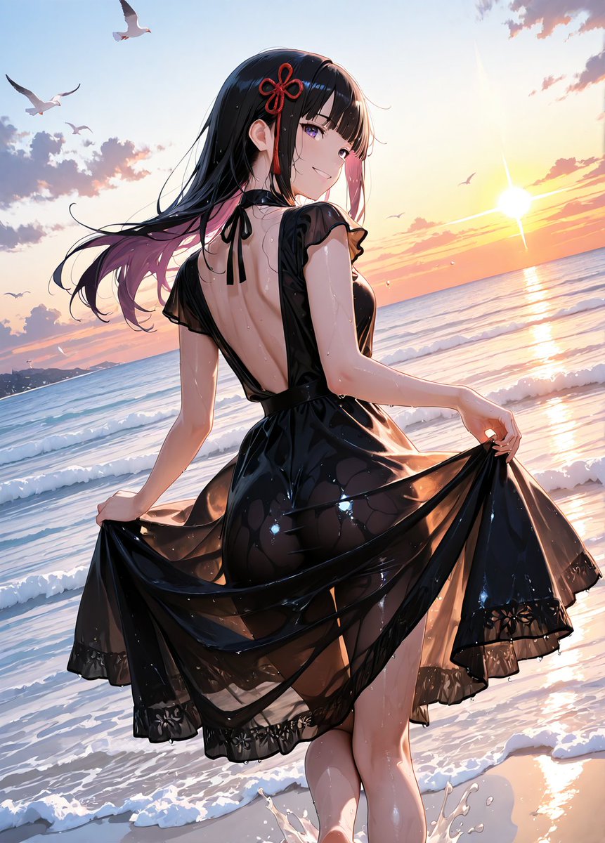 ドレス姿な山城恋さん SFW Illustration. No nudity or suggestive