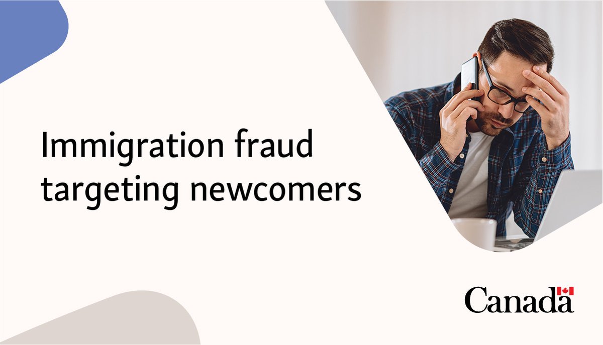 CanadaUAE's tweet photo. تحذير من عمليات الاحتيال ⚠️ لن تقوم IRCC أبدًا بالاتصال بك هاتفيًّا لتأكيد معلوماتك أو لتحصيل رسوم أو غرامات، بحجة تجنب الترحيل أو مواجهة عواقب أخرى. تعرف على ما يجب عليك فعله إذا تعرضت لمثل هذه المحاولة: https://t.co/5us23Uh7TU https://t.co/FzrVyyOnxR