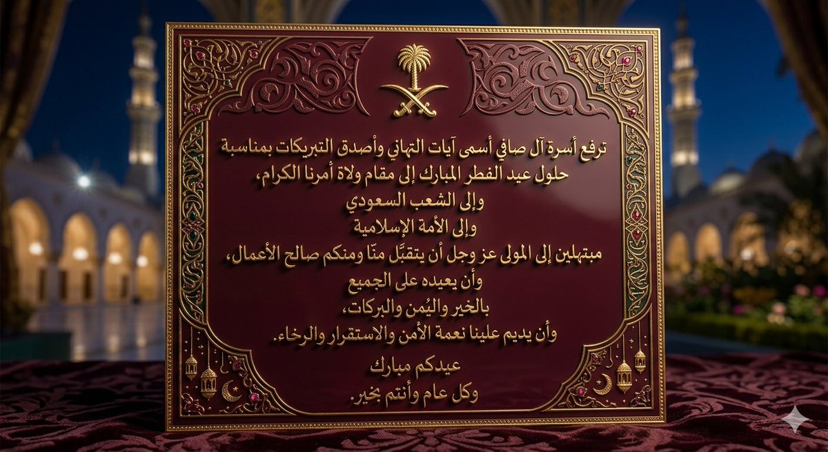 alsafi26's tweet photo. عيدكم مبارك https://t.co/wWIqQI5ZHH