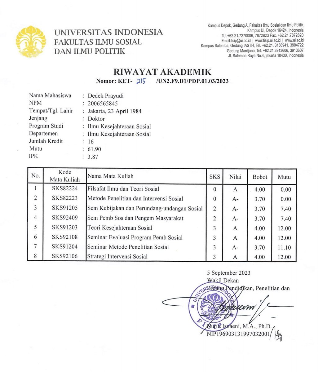 Dedek Prayudi - Uki tweet media