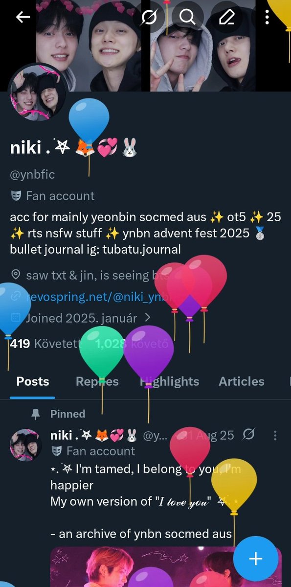 niki . ࣪𖤐 🦊💞🐰 tweet media