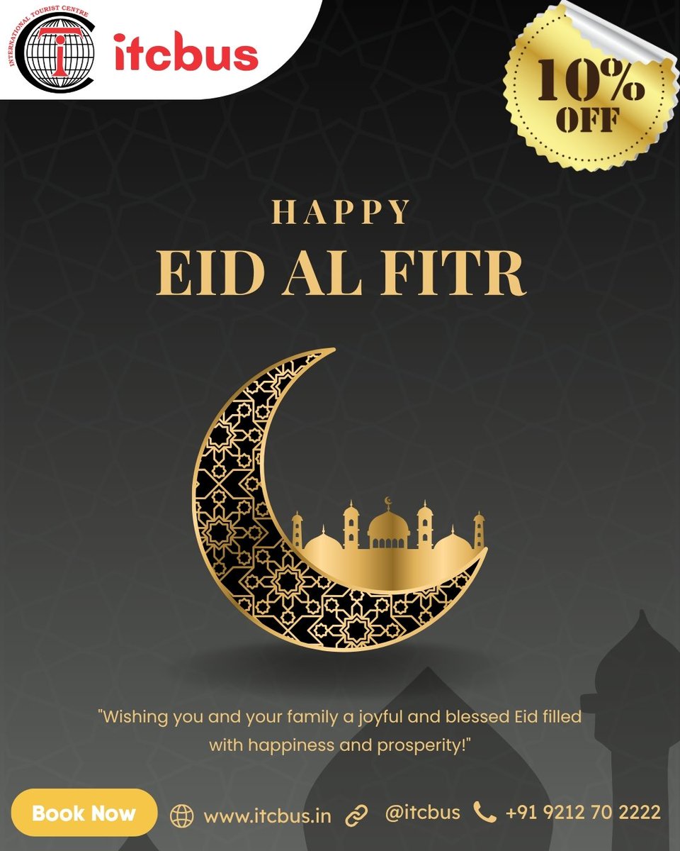 itcbus's tweet photo. Happy Eid al-fitr
Delhi to Nainital &amp; Haldwani, 
Delhi to Lucknow, 
Delhi to Raebareli &amp; Jalesharganj, Pratapgarh
Delhi to Dehradun, Mussoorie,, Rishikesh
Delhi to Sitarganj, Shaktifarm
#itcbus #eidMubarik #travel
#trending #bustravel https://t.co/Y90e9tK1uU