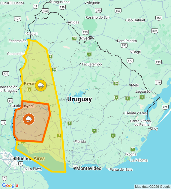 Instituto Uruguayo de Meteorología tweet media