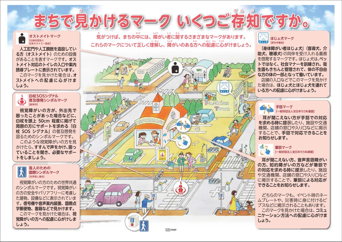 t_gravity's tweet photo. いろいろな障がいを知ってますか？だれもが自立してともにくらしやすいまち
https://t.co/4pOTFrefIm

障がいのある方への理解や、サポートをするときのポイントについて学ぶことができます。

障がいの理解・啓発パンフレット
https://t.co/9JsoxKeWdJ

＃福祉 ＃防災 ＃避難所 ＃共生社会 https://t.co/3iUsPIwffh