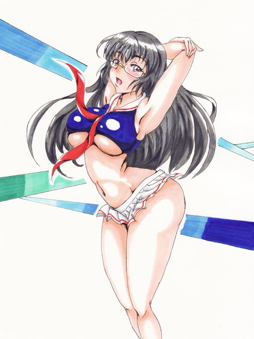 #三連休は重巡が増えるらしい 
#過去絵 