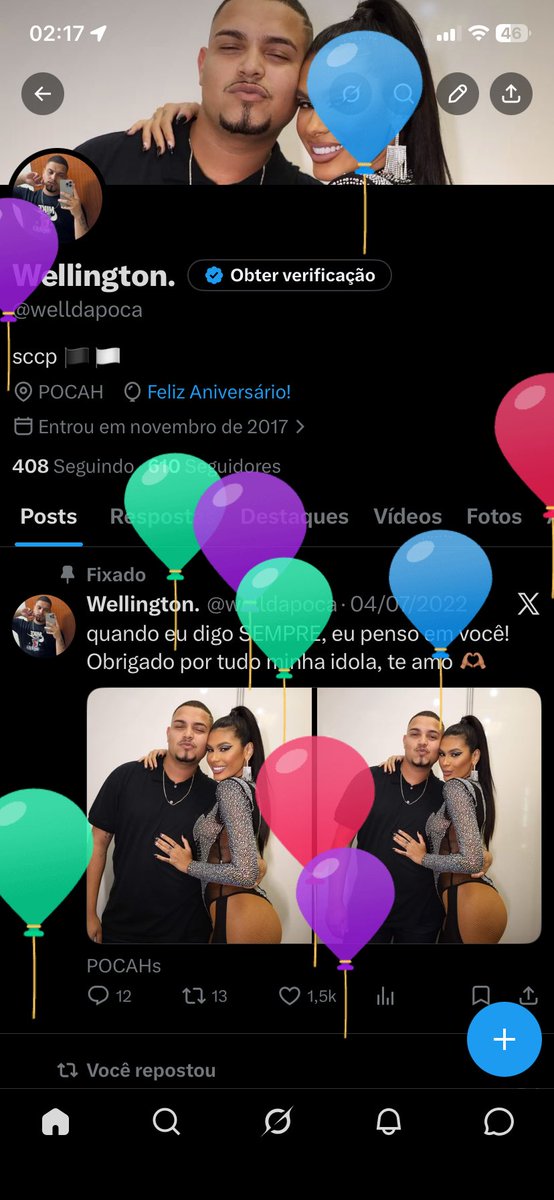 welldapoca's tweet photo. E meus balões subiram, happy birthday me.🤍 https://t.co/qgZ5RWA9LK