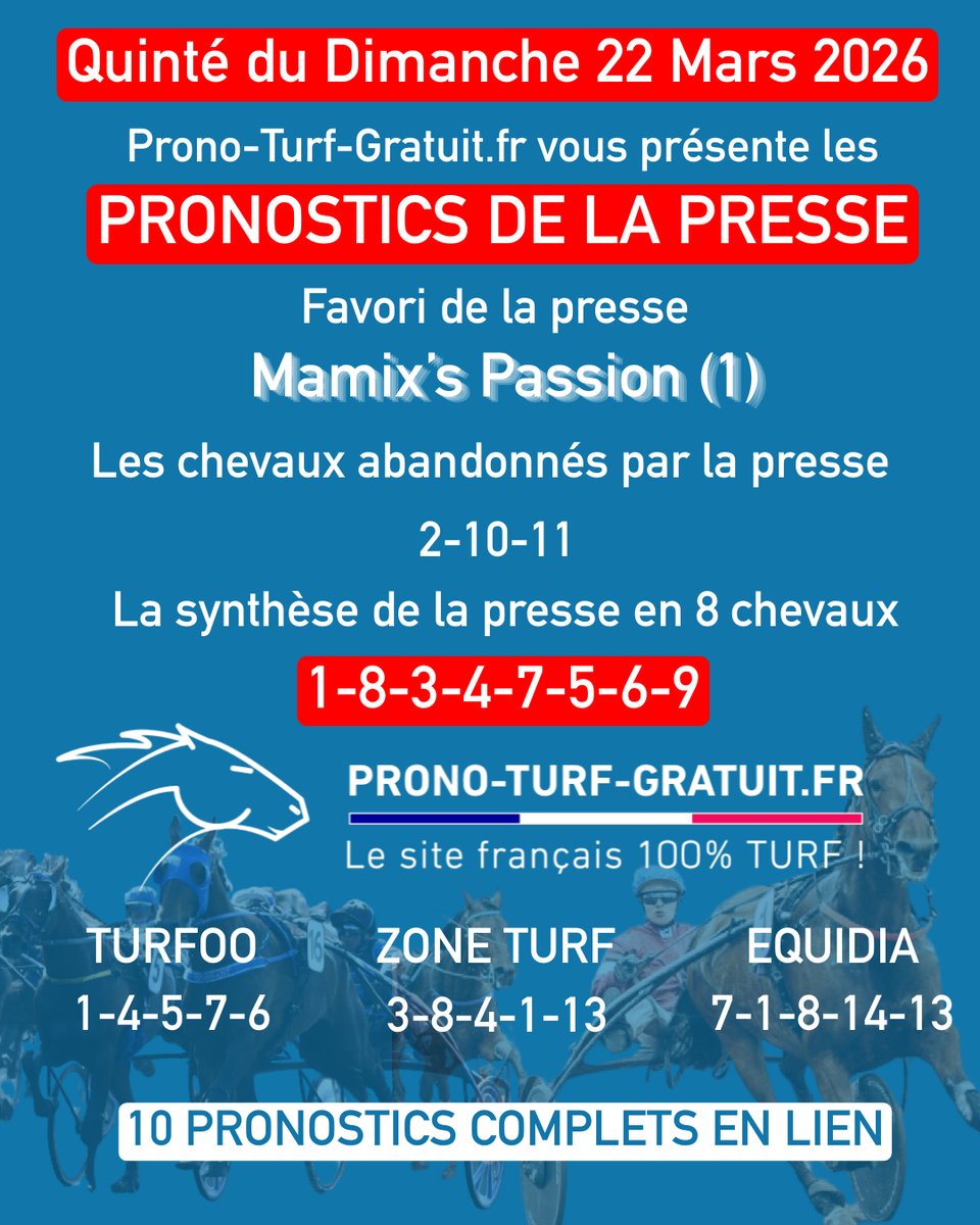 Prono-Turf-Gratuit.fr tweet media