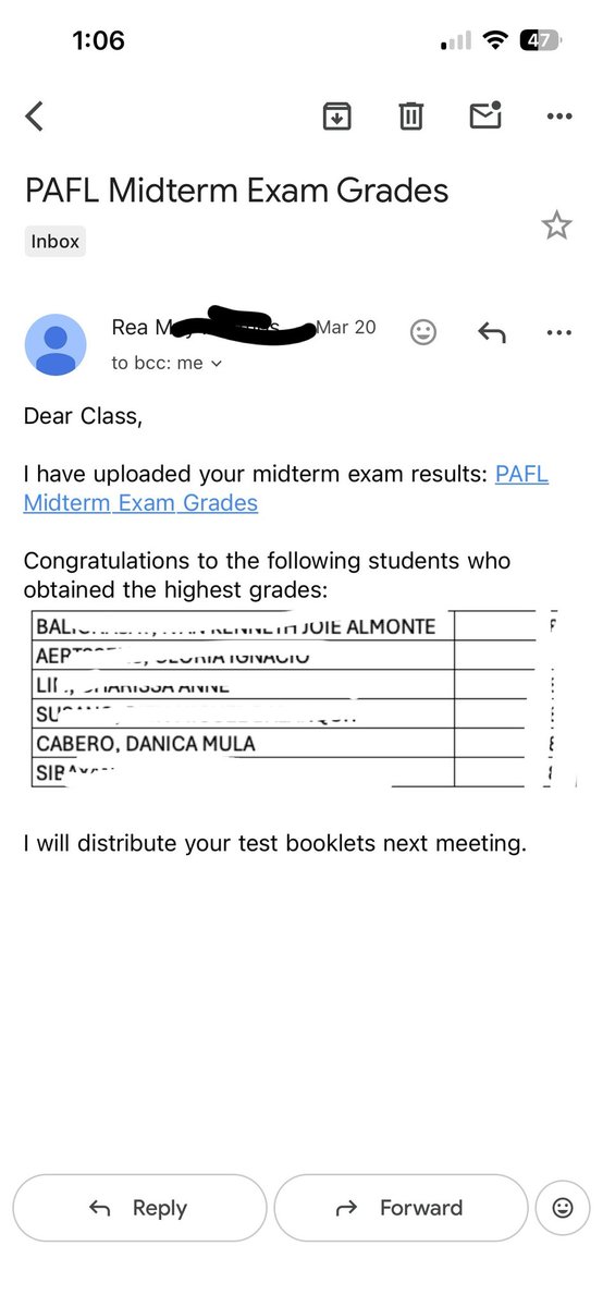 daaaaanicuuuuh's tweet photo. Midterm exam pa lang ‘to pero super happy na ako!! Kasi namaaaannnn 🥹🥹😭 https://t.co/jGhMkhjyKK