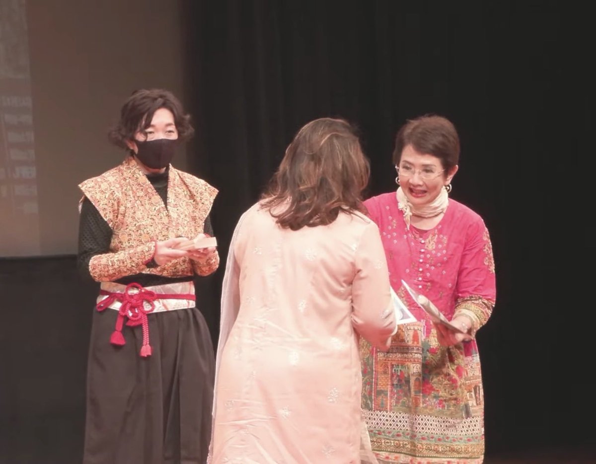 yukie_62_run's tweet photo. #JWTFF  #日本国際観光映像 
いつもはここで撮影する側なんですが、
表彰式のアテンド忍務してきましたー
エキストラさせてもらった「甲賀忍者末裔課」もART&amp;FACTORY JAPANグランプリを受賞されました✨ https://t.co/KUkLPv2b5D