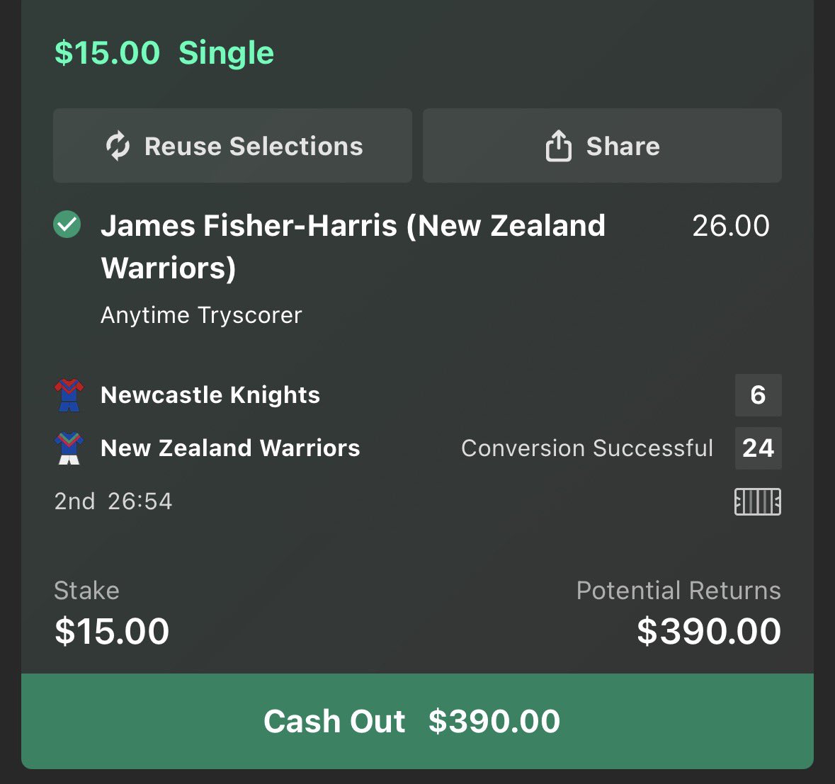 buddy_lov3's tweet photo. BANGGGGG 🍀

Live bet booms for us. 

$15 > $390 the Knights middle was there for the taking. 

For all my other plays:
https://t.co/sB35Nf6eCk https://t.co/AwiGkde81p