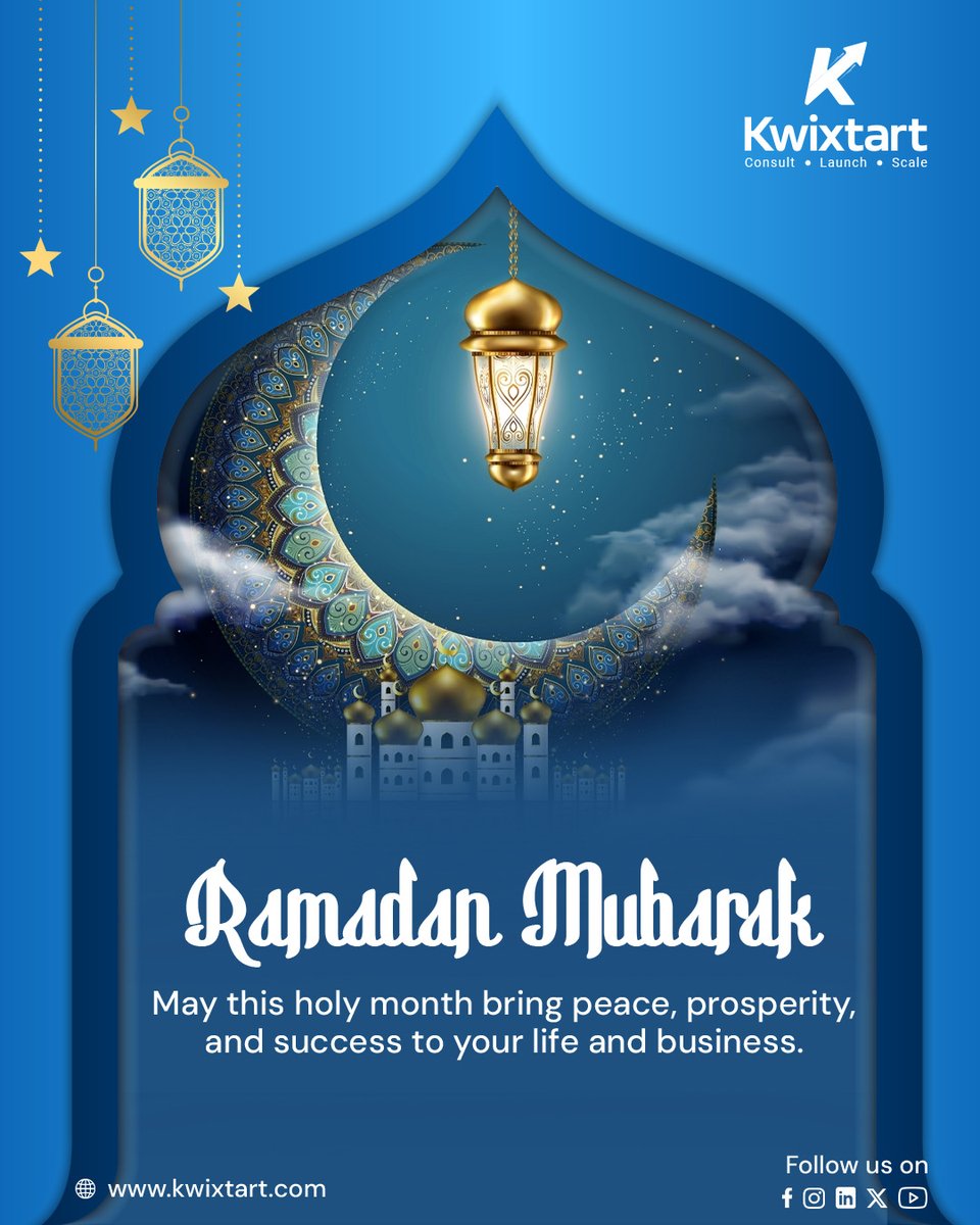 Greenleafdsc's tweet photo. Ramzan Mubarak 🌙✨ May this holy month bring prosperity and success to you and your loved ones. Thank you for your continued trust and support #RamzanMubarak #RamadanKareem #Ramadan2026 #RamadanVibes #HolyMonth #RamadanBlessings #Kwixtart https://t.co/gGJ1cYHLOE
