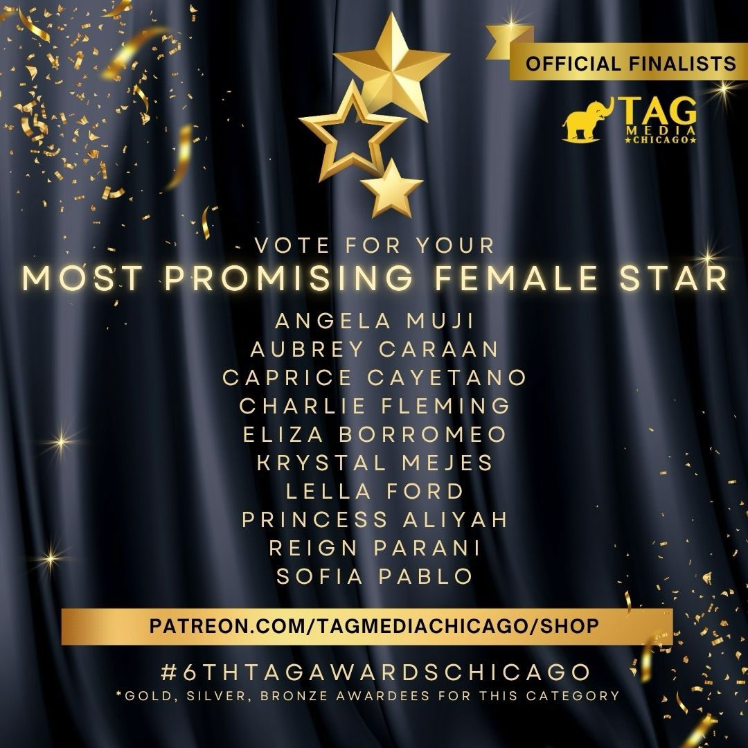 aotdadaptation's tweet photo. OFFICIAL FINALIST ✨ 

From passion to recognition—hard work, talent, and heart. Vote for Aubrey Caraan as Most Promising Female Star! 

#AubreyCaraan #6thTAGAwardsChicago https://t.co/cORD18zcAw