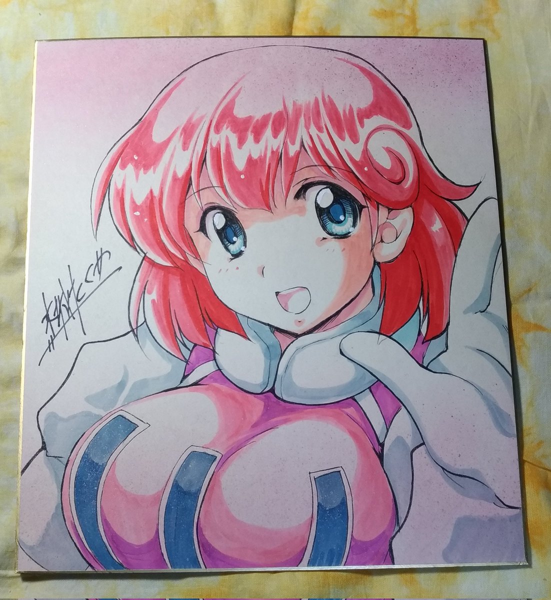 過去絵ですがパステルちゃんおめでとう! 
あと割と評判の良かった色紙も
#パステル生誕祭 