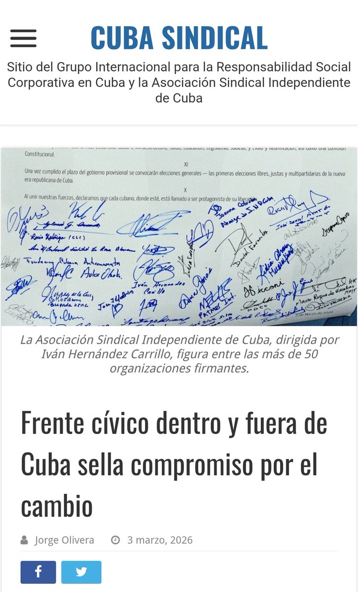 Asociación Sindical Independiente de Cuba #ASIC tweet media
