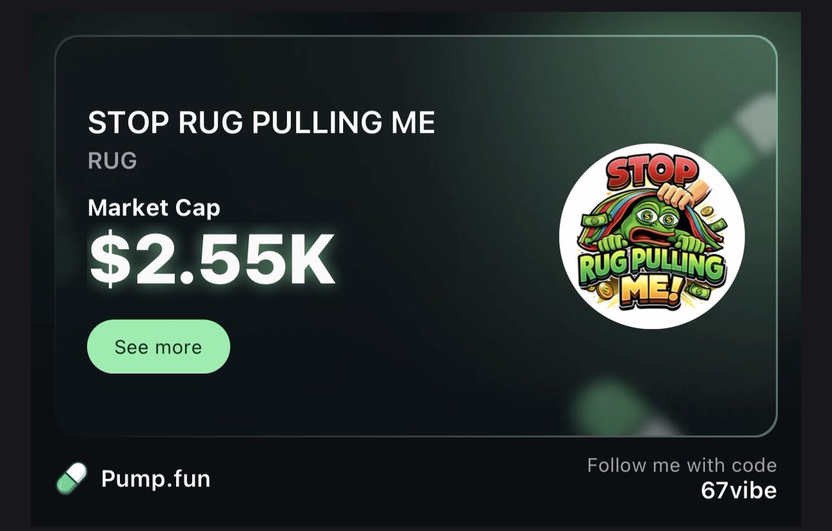 STOP RUG PULLING ME tweet media