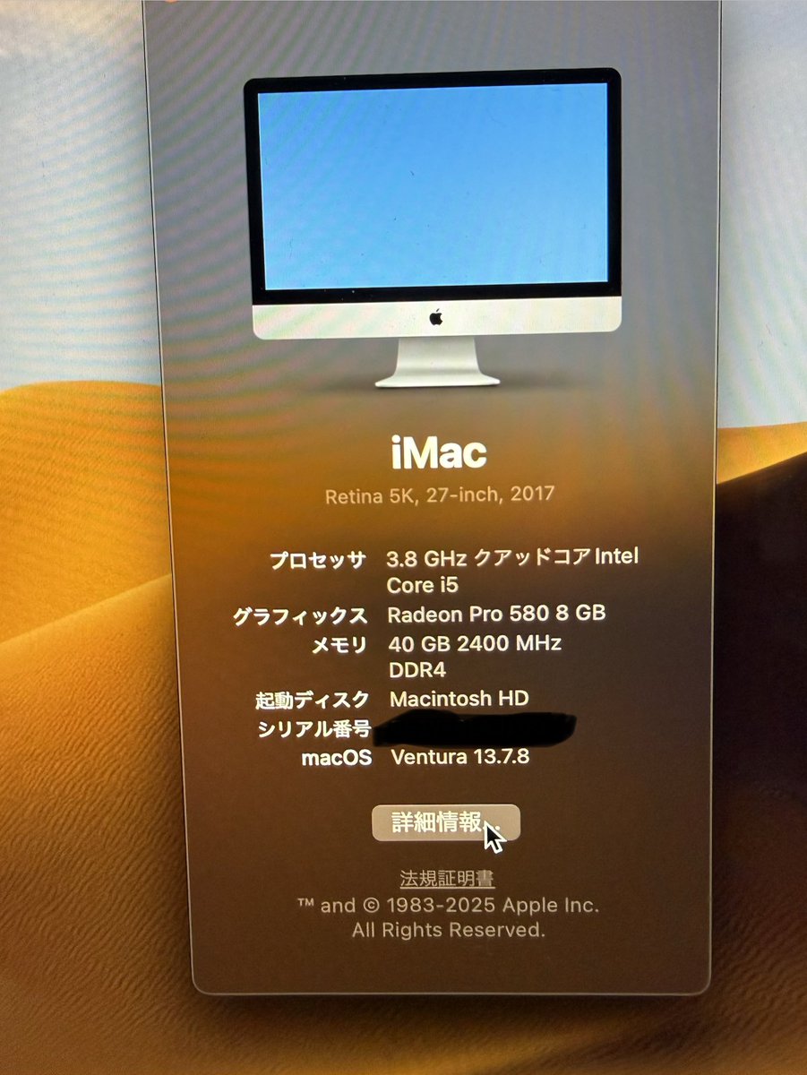 引き取り限定 Mac パソコン 【公式通販】