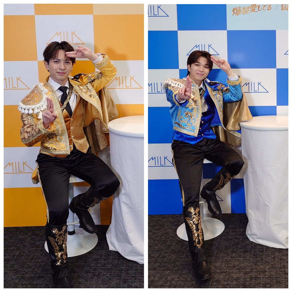 novayama's tweet photo. この日のためにスマホを新調したんや

高画質ありがとう＼(^o^)／

#MILK
#特典会
#吉田仁人
#塩﨑太智 https://t.co/hX9cLE2js8