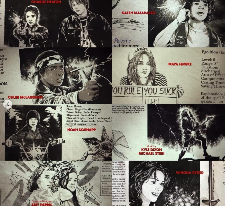 Stranger Things' end credits illustrations feel better if you imagine it as Will's canonical illustrations for Mike's Stephen King-like story about them

(credits: Sam Green) 